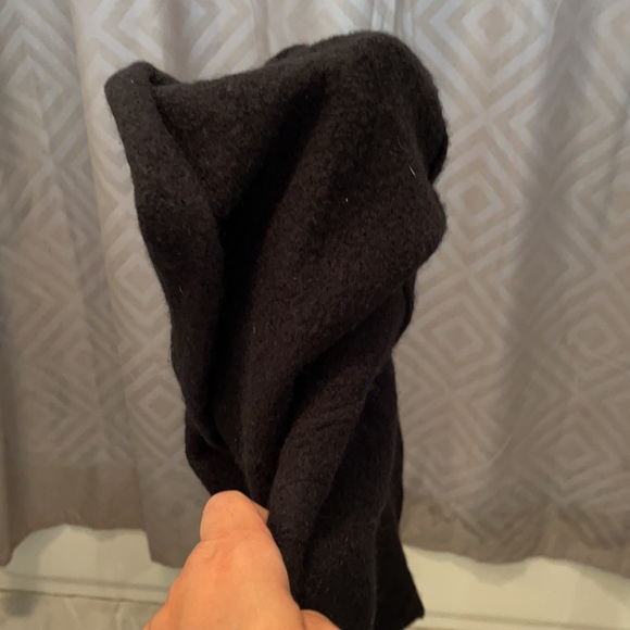 Free People Xs Black wool hoodie button up jacket - Picture 5 of 5